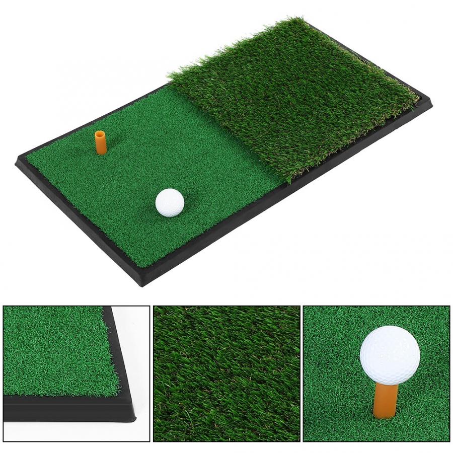 Double Swing Simulation Lawn | Durable Golf Mat