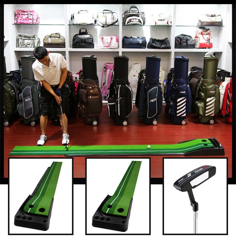 Portable Indoor Golf Putting Trainer Set | Training Aids